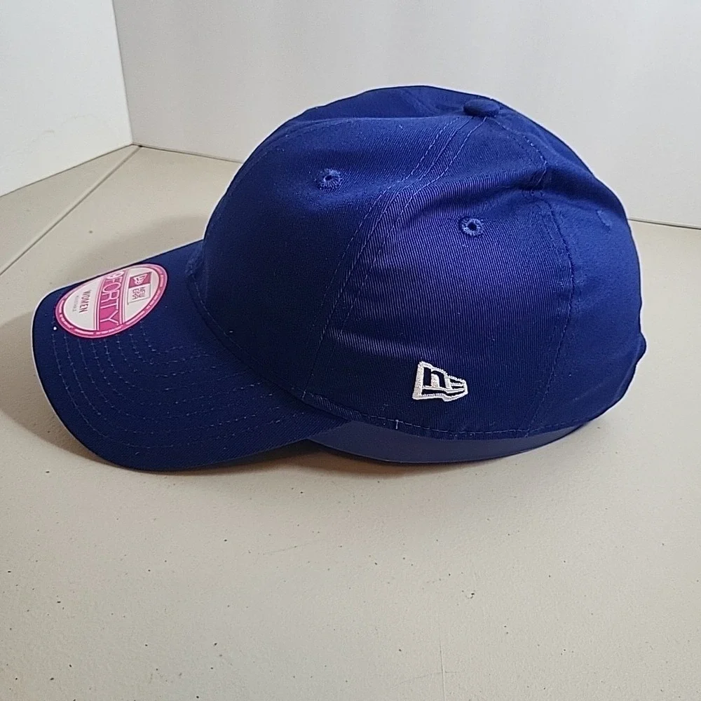New Era 9forty Blank Fitted Baseball Women's Hat Blue Ajustable Strap Cap